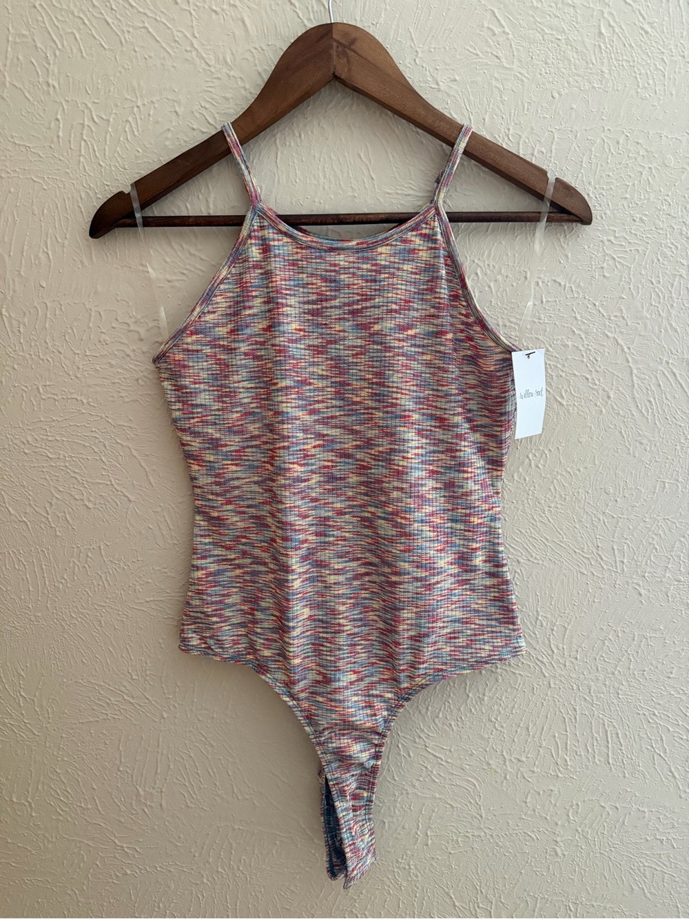 Willow & Root Space-Dye Ribbed Knit Bodysuit – NWT – Size Small